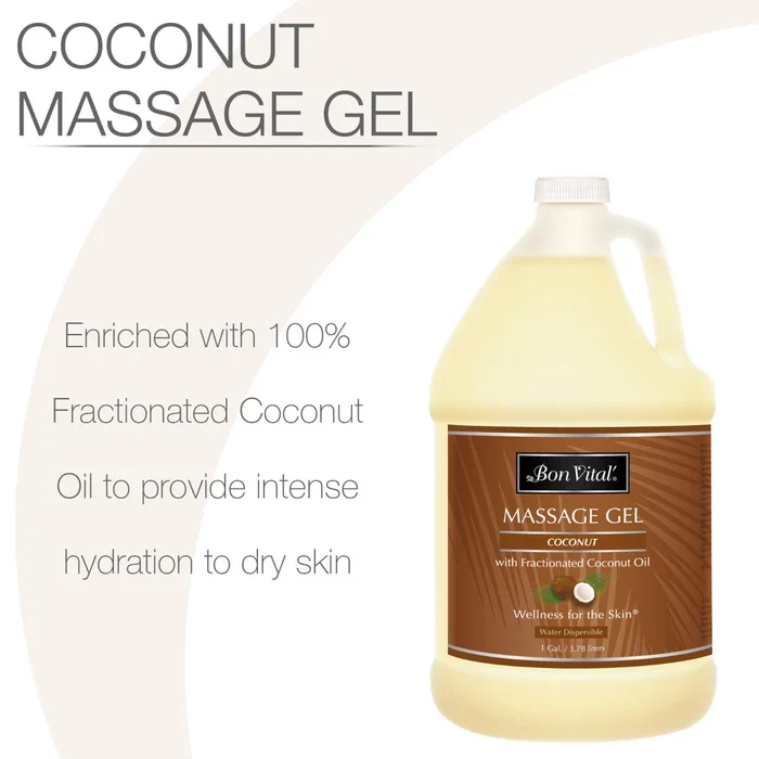 Bon Vital Coconut Massage Gel 1 Gallon - Image 2
