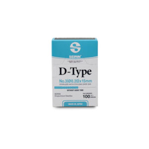 Seirin .20 x 15 mm D-Type Acupuncture Needles